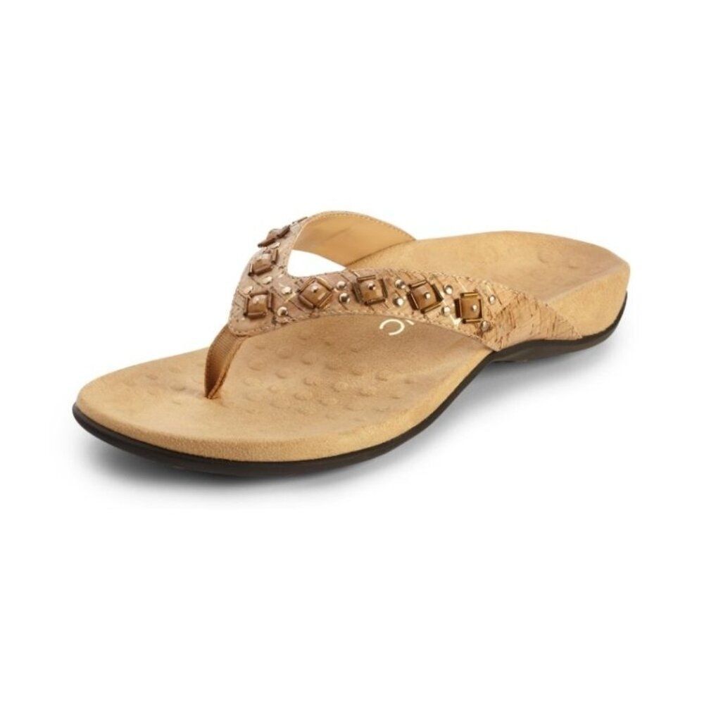 VIONIC Floriana Gold Jeweled Embellished Sandals Size 11